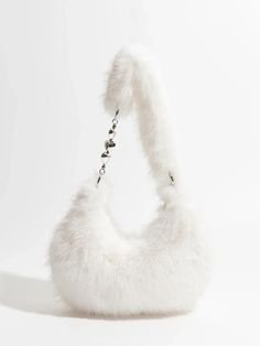 Explore the streets with the Soft Girl Fluffy Multifunctional Bag. The soft girl aesthetic is embodied in its soft-touch material, detachable straps, heart-shaped chain detail, double straps, and zip fastening with faux fur. Ideal for streetwear enthusiasts looking for a cool and unique accessory. Soft girl aesthetic Soft touch material Detachable straps Heart shaped chain detail at strap Double straps Zip fastaning Faux fur Size: length 32cm (12.6inc) width 7cm (2.7inc) height 16cm (6.3inc) Str Green Contacts Lenses, Purple Contacts, Fluffy Bag, Y2k Summer Outfits, Crop Pullover, Streetwear Essentials, Baby Tees Y2k, Soft Girl Aesthetic, Streetwear Grunge