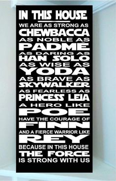 a black and white poster with the words in this house