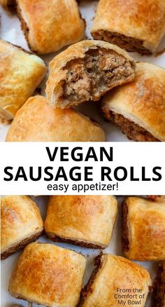 vegan sausage rolls are an easy appetizer