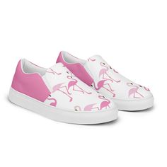 Flamingos dressed in pink! These shoes are equipped with removable soft insoles and rubber outsoles, and it’s also easy to adjust them for a better fit. Slider Design, Flamingo Dress, Pink Flamingo, Pink Flamingos, Men Winter, Canvas Shoes, Winter Collection, Winter Women, New Shoes