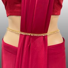 Delicate gold plated pearl Belly Chain/Belly chain/Belt/Indian waist belt/Kamarpatta/waist chain/jewelry belt/Kamarbandh/Pearl Belt Length 42 inches Traditional Skirt And Top, Jewelry Belt, Traditional Skirts, Pearl Belt, Indian Wedding Jewelry Sets, New Gold Jewellery Designs, Belt Length