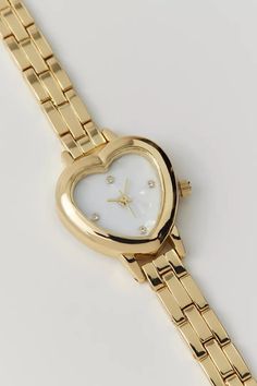 Heart Linked Watch | Urban Outfitters Gold Watches For Valentine's Day, Silver Heart-shaped Watch For Valentine's Day, Elegant Gold Watch For Valentine's Day, Heart-shaped Watch For Valentine's Day Gift, Heart-shaped Watches For Valentine's Day, Elegant Heart-shaped Watch For Gift, Elegant Heart-shaped Watch As Gift, Heart-shaped Valentine's Day Gift Watches, Jewellery Watch