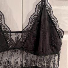 Black Dress With Lace Overlay/Lingerie. Size Xl/Xxl. Brand New Never Worn Black Lace Trim Cami Sleepwear, Black Lace Mini Dress With Lace Trim, Black Lace V-neck Mini Dress, Dress With Lace Overlay, Black Dress With Lace, Overlay Color, Black Lace Mini Dress With V-neck, Black Lace V-neck Sleepwear, Dress Lingerie