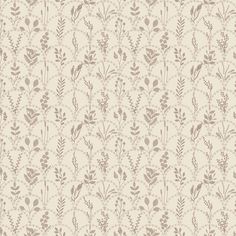 an image of a wallpaper pattern with flowers and leaves on the background in beige