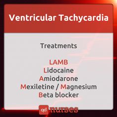 Know the treatments for ventricular tachycardia (VT). --- Visit http://qdnurses.com/qdmemes for your daily dose of nursing education! --- #nclex #nursing #nclextips #nclex_tips #nurse #nursingschool #nursing_school #nursingstudent #nursing_student Nursing Flashcards, School Test, Nursing Information, Nursing Board, Surgical Nursing, Medical Surgical Nursing