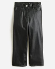 J.Crew: Girls' Straight-leg Faux-leather Pant For Girls Leggings For Girls, Make Money From Pinterest, Leather Pant, Best Leggings, Girls Leggings, Faux Leather Pants, Outfits With Leggings, Girls Shopping, For Girls