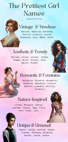 a poster with different types of hair and makeup