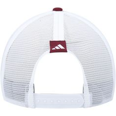 Cheer on the Texas A&M Aggies with this adidas hat. It features a foam front showcasing the team's rallying cry. The mesh panels and snap closure complete this eye-catching Texas A&M Aggies trucker hat.Cheer on the Texas A&M Aggies with this adidas hat. It features a foam front showcasing the team's rallying cry. The mesh panels and snap closure complete this eye-catching Texas A&M Aggies trucker hat.Brand: adidasOfficially licensedStructured fitMid CrownSnap ClosureCurved billMaterial: 97% Recycled Polyester/3% Spandex - Shell Front; 100% Recycled Polyester - Sweatband; 100% Recycled Polyester - Shell BackWipe clean with a damp clothHeat-sealed graphicsWoven clip tagImportedOne size fits mostMesh mid and rear panelSolid front panel Gender: male. Age Group: adult. Material: COTTON. Sports Trucker Hat With Breathable Mesh, Sporty Mesh Baseball Cap For Sports Events, Sporty Mesh Hat For Sports Events, Mesh Back Visor Hat For Sports Events, Breathable Mesh Visor Hat For Sports Events, Sporty Trucker Hat With Breathable Mesh For Sports Events, Sporty Mesh Snapback Hat For Baseball Season, Sporty Trucker Hat With Visor For Fan Gear, Sporty Trucker Hat With Mesh Back