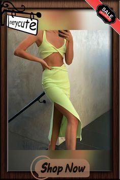 Two Piece Set Women Summer Ankle-length Skirts Women Crop Top Sexy Party Outfit Elegant Solid Hollow Out Skirts Sets Green Skirt For Party, Green Solid Color Skirt For Party, Green Solid Color Party Skirt, Chic Ankle-length Summer Skirt, Summer Party Midi Skirt, Summer Party Midi Length Skirt, Chic Split Skirt For Parties, Summer Knee-length Skirt For Night Out, Chic Party Skirt With Split