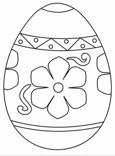 an easter egg with flowers on it