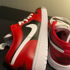 (Wmns) Air Jordan 1 Low 'Chicago Flip' Dc0774-603 Rare. New Without Tags. No Box. When Making Offers, Please Be Thoughtful. The Seller Pays For Fees To Include A Percentage Taken By Poshmark And On Some Posts Shipping. Low Offers Will Not Be Accepted, Especially On New/Never Worn Items. Thank You! Red Leather Skate Shoes For Streetwear, Red Low-top Jordan Shoes For Streetwear, Custom Red Low-top Sneakers With Laces, Red Custom Low-top Sneakers With Laces, Red Low-top Custom Sneakers With Laces, University Red Leather Jordan Shoes For Streetwear, Red Leather Jordan Shoes, Red Leather Jordan Shoes With Laces, Red Leather Skate Shoes With Laces