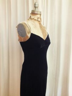 Lovely velvet dress in excellent condition. 82% Rayon, 18% Silk Size 6. Fitted A-line Slip Dress For Cocktail, Elegant Fitted A-line Velvet Dress, Elegant Lined V-neck Slip Dress, Fitted A-line Velvet Dress For Formal Occasions, Vintage V-neck Evening Slip Dress, Fitted Bias-cut Dress For Cocktail Occasions, Vintage Fitted V-neck Slip Dress, Formal Fitted Lined Slip Dress, Fitted Dinner Dress With Bias Cut