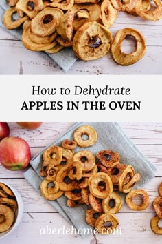 how to dehydrate apples in the oven with apple cider and cinnamon rings