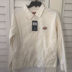 Bnwt. Dickies Windbreaker. Rain Jacket. Size M Windbreaker Jacket, Rain Jacket, Jackets & Coats, Jackets For Women, White, My Style, Women Shopping, Color