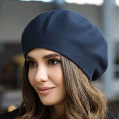 "Classic french ladies alpaca beret hat Wool beret women Alpaca knit thread Beret takes a good shape, does not sag. Season: Spring / Fall / Winter Lining - strip of fleece Composition: mix alpaca merino wool and acrylic One size: from 7 to 7 3/8 US size - 22 \"- 23\", (M-L international - 56-59 cm) Color: different is available. Please select from the drop down menu. Care instructions: Hand wash, dry flat. Made and packed in smoke-free house" Sag Season, Dark Academia Accessories, Beret Women, Beret Black, French Hat, Classic French Style, Knit Beret, Knitted Beret, French Beret