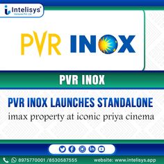 an advertisement for the pvr innox website