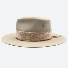 Luxury Cream Western Style Felt Hat, Luxury Flat Crown Hat Bands For Summer, Luxury White Elegant Hat Bands, Luxury High Crown Adjustable Hat Bands, Luxury Fur Felt Fedora With Flat Brim, Luxury Fur Felt Hat With Curved Brim, Luxury Fur Felt Hat With Flat Crown, Luxury Fur Felt Hat For Kentucky Derby, Luxury Adjustable Winter Hat