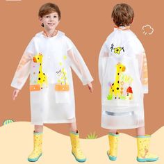 Girl's Clothing picture color 15 / L(105-115CM) Kids Raincoat Waterproof Rain Coat Outfits, Mac Raincoat, Summer Outerwear, Kids Outwear, Girls Raincoat, Raincoat Outfit, Rain Mac, Unicorn Outfit, Raincoat Kids