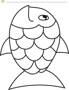 an image of a fish that is outlined in black and white