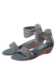 The Victoria Mini Wedge Sandal sounds like a stylish and comfortable footwear option. Handcrafted with sewn beads and sequins, it likely has an intricate and eye-catching design. The use of soft leather provides a comfortable and luxurious feel for the wearer. With the mini wedge heel, it may offer a slight elevation while still maintaining a comfortable walking experience. Overall, it appears to be a fashionable sandal that combines aesthetics and comfort. Pair with your favorite floral dress, Boho Chic Shoes, Red Leather Shoes, Wedge Shoe, Wooden Wedges, Comfortable Footwear, Handmade Sandals, Chic Shoes, Black Leather Sandals, Shoes Leather