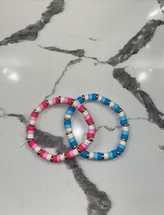 Brand new cute bff bracelet set! Very stretchy and great quality. This bracelet is very delicate and should be treated with care. Please help and support my small business! Stackable Stretch Bracelet For Friendship, Casual Multicolor Jewelry For Best Friend Gift, Trendy Blue Jewelry For Best Friend, Stackable Bangle Bracelet For Friendship, Multicolor Casual Bracelets For Best Friend Gift, Casual Multicolor Bracelets For Best Friend Gift, Casual Pink Beaded Bracelets For Best Friend, Playful Stretch Bracelet For Friendship, Trendy Stackable Beaded Bracelets