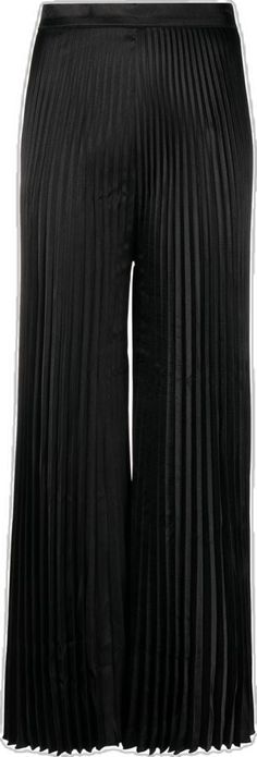 Chic Straight Pleated Culottes, Elegant Pleated Pants For Party, Chic Pleated Straight Culottes, Elegant Pleated Party Pants, Formal High Waist Pleated Wide Leg Pants, Black Pleated Wide Leg Culottes, Chic Evening Bottoms With Folds, Wide Leg Bottoms With Folds, Black Straight Culottes For Formal Occasions