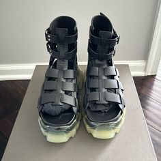 Size:39 Never Worn Rick Owens Hiking Tractor Sandal Designer Wishlist, Rick Owens Shoes, Gladiator Sandals, Rick Owens, Women's Shoes Sandals, Tractor, Shoes Sandals, Hiking, Sandals