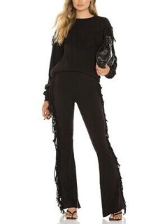 Shotgun Chaps Sweatpants Black Wildfox Couture Fringed Leggings L Nwts Resolve | eBay Shotgun Chaps, Sweatpants Black, Wildfox Couture, Women Legs, Chic Style, Sweatpants, Jumpsuit, Leggings, Couture