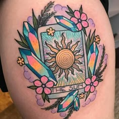 Pastel Tattoo, Occult Tarot, Tarot Card Tattoo, Crystal Tattoo, The Moon Tarot, Witch Tattoo, Cartoon Kawaii, Gorgeous Tattoos