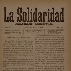 an old newspaper with spanish writing on it