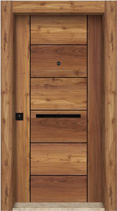 a wooden door with two drawers in it