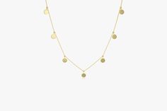 "14k Solid Gold Choker Necklace / Coin Charm Choker / Gold Disc Choker / Disc Dangle Necklace / Dangle Coin Necklace / Layering Choker / Rose Gold Features ✔Made to Order. ✔Gold Kt: 14K ✔Available Gold Color: Rose Gold, Yellow Gold, White Gold ✔ Size of Disc - 5MM Diameter ✔ Number of Discs: 9 Discs total on the Necklace ✔Ready to Ship in 7-10 Business Days If you have any additional questions about this product, just hit the \"Ask a Question\" button (just to the right of the price) and we will Gold Drop Necklaces In 14k Gold, Modern Gold Necklaces With Charms, Gold Drop Necklaces With 17 Jewels, Gold Sterling Silver Dangle Drop Necklace, Modern Yellow Gold Necklaces With Charms, Yellow Gold Dangle Clavicle Chain Necklace, Yellow Gold Dangle Clavicle Necklace, Fine Jewelry 14k Gold Dangle Necklaces, Gold Dangle Drop Necklace In Fine Jewelry Style