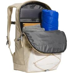 From work to evening classes to the occasional weekend hike, The North Face Women's Jester Backpack is all fun and games, but it also gets the job done. The main compartment is large enough to fit all your school or work supplies, and there's a secondary compartment to hold lunch or an extra layer. The floating padded sleeve fits most 15-inch laptops and keeps them safe when you're on the go. The FlexVent shoulder straps are ergonomic and breathable for comfort, and the air-mesh back panel The North Face Nylon Camping Bag, Functional The North Face Backpack For Travel, Practical Backpack For Hiking And School, Sporty Standard Backpack For Camping, Sporty Everyday Backpack By The North Face, Sporty Backpack For Camping, The North Face Sporty Standard Backpack, Sporty The North Face Standard Backpack, Practical The North Face Outdoor Backpack