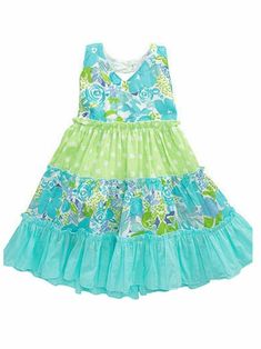 Blueberi Infant Toddler Girls Blue Green Tiered Dress Sun dress This darling blue and green floral print halter style sundress has multi-pattern tiered layers with clear sequin accents. Infant sizes come with matching diaper cover. Girl's infant and toddler sizes 2 piece set 100% Cotton Payment We accept PayPal as our payment method. Immediate payment is required. If you have any questions about payment, please feel free to contact our customer support team. Return Policy We have a no hassle ret Green Tiered Dress, Tank Top Sewing Pattern, Toddler Girl Dresses Summer, White Long Sleeve Bodysuit, Sun Dress Casual, Halter Sundress, Short Sleeve Floral Dress, Girls Sundress, Newborn Girl Outfits