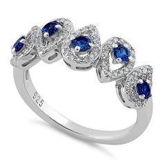 Top of ring height: 7.4mm

Top of ring width: 20.9mm

Band width: 2.3mm

Shank width: 2mm



Stone material: blue & clear cubic zirconia

Stone shape: round

Total number of CZ stones: 85

Stone setting: prong setting



Metal: 925 sterling silver

Plating: rhodium plated

Finish: high polish Blue Spinel, Tear Drops, Stone Setting, Cz Ring, Crystal Rings, Cz Stone, Stone Settings, Sterling Ring, Rhodium Plated