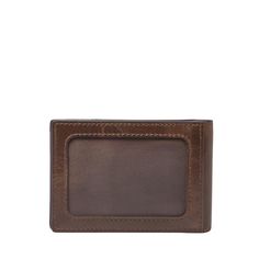 A classic bifold with a twist: we've added a money clip on the inside for fast access to your cards and cash. Material: 100% Leather Interior Material: 100% Cotton Interior Details: 1 Money Clip, 2 Slide Pockets, 3 Credit Card Slots Measurements: 4"L x 0.5"W x 2.75"H Silhouette: Money Clip Bifold Platform: DERRICK Primary Color: Brown Exterior Details: 1 ID Window Classic Bifold Card Holder With Id Window, Classic Bifold Card Holder For Everyday Use, Classic Trifold Card Holder With Id Window, Brown Trifold Wallet With Id Window, Everyday Rectangular Wallets With Id Window, Everyday Rectangular Wallet With Id Window, Formal Trifold Wallet With Id Window, Everyday Bifold Card Holder With Id Window, Classic Wallet With Id Window For Everyday Use