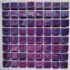 purple glass mosaic tiles on a white background