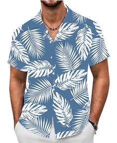 PRICES MAY VARY. Comfortable Material: Quality Polyester hawaiian shirts features with Quick Dry, Colorful, Durable and Silk Softness, essential casual wear for the summer. Perfect Design: Short sleeve, button closure, Front Pocket. The casual beach shirts can be paired with beach shorts, casual pants, jeans, sunglasses, sun hats, etc. to create a summer beach outfits. Multiple Occasion: Mens hawaiian shirts suitable for daily life, casual, outdoor activities, beach, Hawaii, vacation, easily cre Summer Beach Outfit, Mens Hawaiian Shirts, Beach Shorts, Beach Shirts, Hawaiian Shirt, Summer Beach, Sun Hats, Men Short Sleeve, Beach Outfit