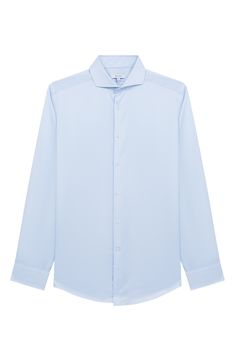 A French placket and cutaway collar emphasize the smart, simple detailing of a shirt tailored from cotton twill and styled to complement any semiformal look. 30" length; 39" chest (size Medium) Cutaway collar Long sleeves with one-button cuffs 100% cotton Machine wash, line dry Made in Turkey Office Wear Dress Shirt With Button Closure, Fitted Blue Shirt With Welt Pockets, Business Shirt With Spread Collar And Buttons, Business Shirt With Buttons And Spread Collar, Tailored Blue Semi-formal Shirt, Elegant Blue Shirt With Hidden Button Closure, Tailored Collared Shirt With Button Cuffs, Formal Shirt With Spread Collar And Button Closure, Classic Office Wear Shirt With Concealed Placket