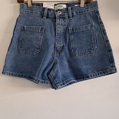 Nwt Denim Aline Shorts High-Waisted Pockets Infront And Back High Waist Relaxed Fit Jean Shorts With Pockets, Relaxed Fit High Waist Jean Shorts With Pockets, Dark Wash Wide Leg Shorts With Pockets, High Waist Medium Wash Jean Shorts With Pockets, Spring Straight Leg Jean Shorts With Pockets, Straight Leg Shorts With Pockets, Spring Straight-leg Jean Shorts With Pockets, High-waisted Shorts With Pockets In Medium Wash, Medium Wash High-waisted Shorts With Pockets