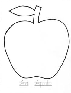 an apple is shown with the letter i in it's lowercase and lowercase letters