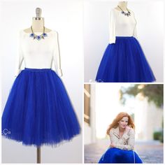 Clarisa Royal Blue Tulle Skirt - Midi  #tulle #tutu #skirt #whimsical #tulleskirt Blue Tulle Tutu Dress For Spring, Blue Full Tulle Skirt, Elegant Blue Tulle Skirt, Blue Tulle Petticoat For Party, Blue Fitted Tulle Petticoat, Fitted Blue Tulle Petticoat, Blue Tiered Tulle Skirt, Elegant Blue Tulle Tutu Dress, Blue Tulle Party Skirt