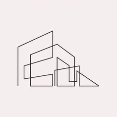 a line drawing of a building on a white background with the words'architecture'in black