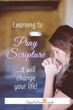 When you are in the middle of a struggle and feel discouraged, the best thing you can do is learn to pray Scripture. This will have an incredible impact on your life! Let's learn to pray Scripture together. #cupstocrowns #pray #prayer #prayscripture #lifechanging #neverbethesame Praying Woman, Warfare Prayers, When You Feel Lost, Writing Planning, Fast And Pray