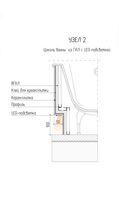 the diagram shows how to install an external door and handle for a wall mounted toilet