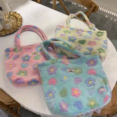 Kylethomasw Y2k Vintage Floral Printed High-capacity Women Underarm Shoulder Bag Korea Fashion Sweet Cute Shopping Plush Candy Color Handbag Cute Blue Bag For Spring, Cute Blue Shoulder Bag For Spring, Cute Blue Spring Bag, Cute Blue Shopping Bag, Cute Shopping, Yellow Handbag, Women Crossbody Bag, Girls Handbags, Korea Fashion