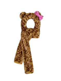 The price is for a hat only, others are not included. Leopard Hat, Ribbon Scarf, Bow Scarf, Leopard Print Bow, Animal Hats, Hooded Scarf, Cute Hats, Scarf Hat, J Fashion