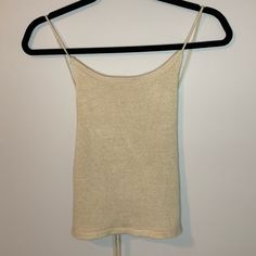 Cute Tan Knit Tank Top With Open Tie Back. Size Medium, Never Worn! Beige Ribbed Knit Crop Top, Beige Knit Crop Top, Beige Knitted Crop Top, Beige Soft Knit Top For Summer, Beige Soft Knit Summer Top, Knit Beige Tops For Day Out, Casual Knit Cami Top, Knit Cami Tops For Day Out, Beige Knitted Tops