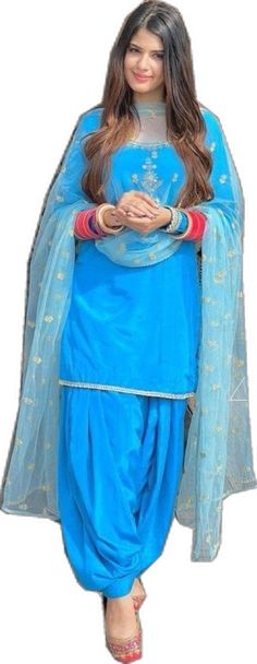 Blue Traditional Wear With Dupatta Straight Kurta, Blue Traditional Wear Straight Kurta With Dupatta, Bollywood Style Light Blue Sharara, Blue Art Silk Kurta With Dupatta, Traditional Blue Sharara For Designer Wear, Blue Bollywood Style Chanderi Sharara, Blue Sets With Dupatta In Traditional Drape, Blue Sets With Dupatta And Traditional Drape, Traditional Blue Kurta With Dupatta