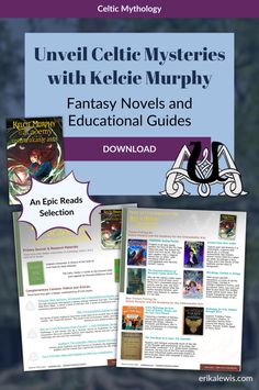 the book cover for universal celtic mystery with keleie murphy fantasy novels and educational guides